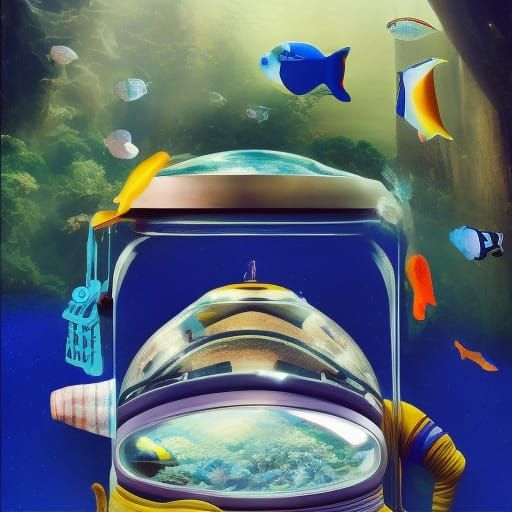Empty Fish Astronaut