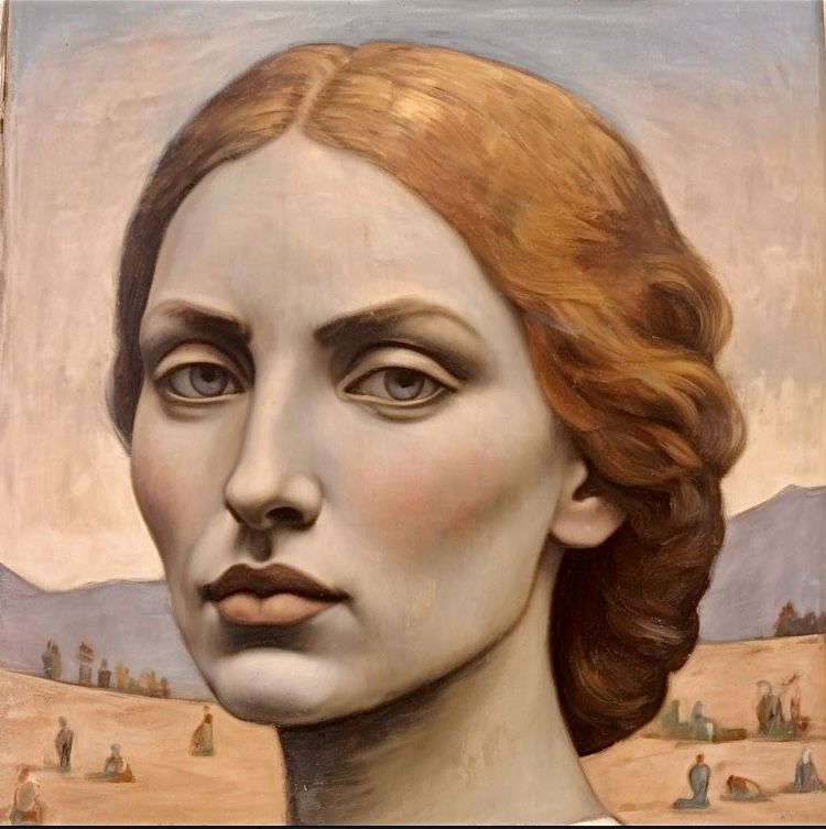 Portrait in the style of early Picasso