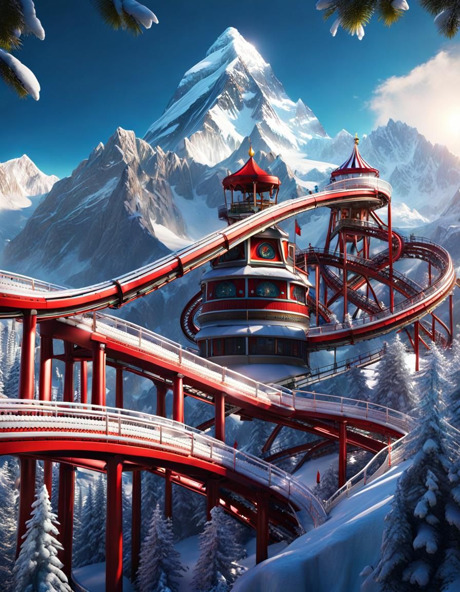 The 'Yeti' Theme Park on Mt. Everest 🥶  by @Maree