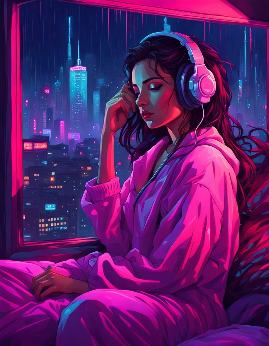 Vapourwave aesthetic   by @Silhouette