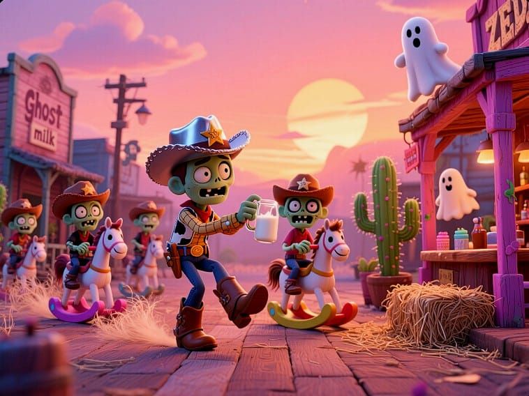 10/19/2025-Western with a Zombie Art By Archangel Tara