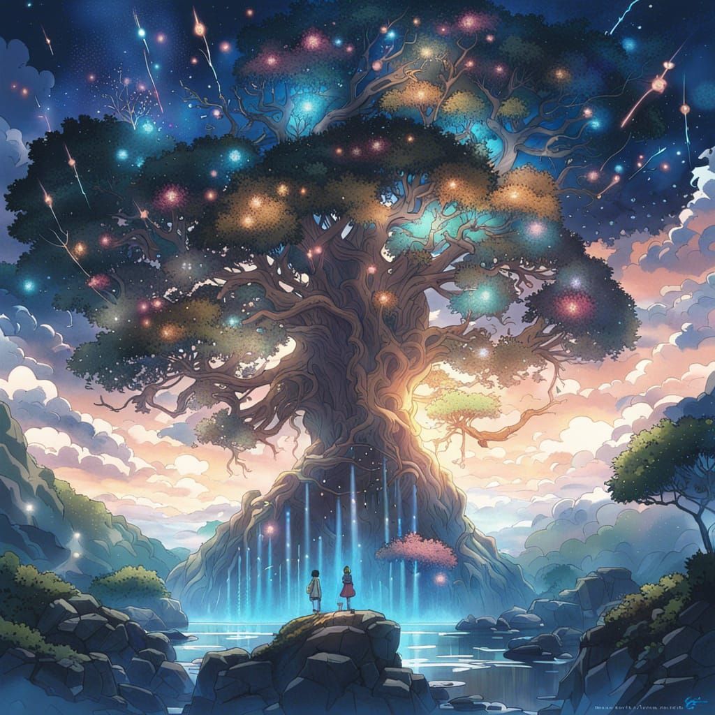 The World Tree (Norse Mythology)  by @ChatBlanc