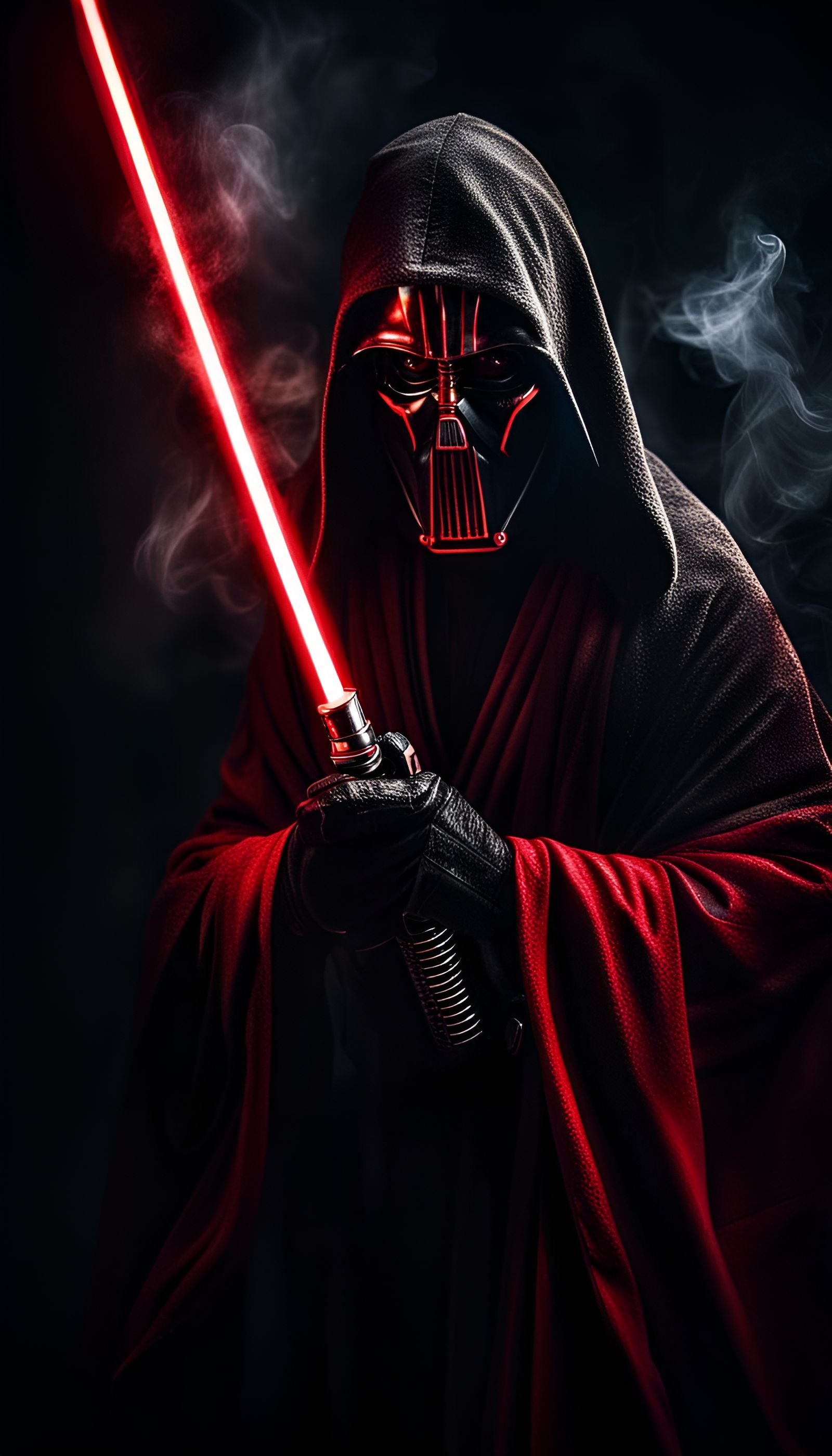 Photograph Portrait of Darth Nihilus, Darkness in smoke intense ...