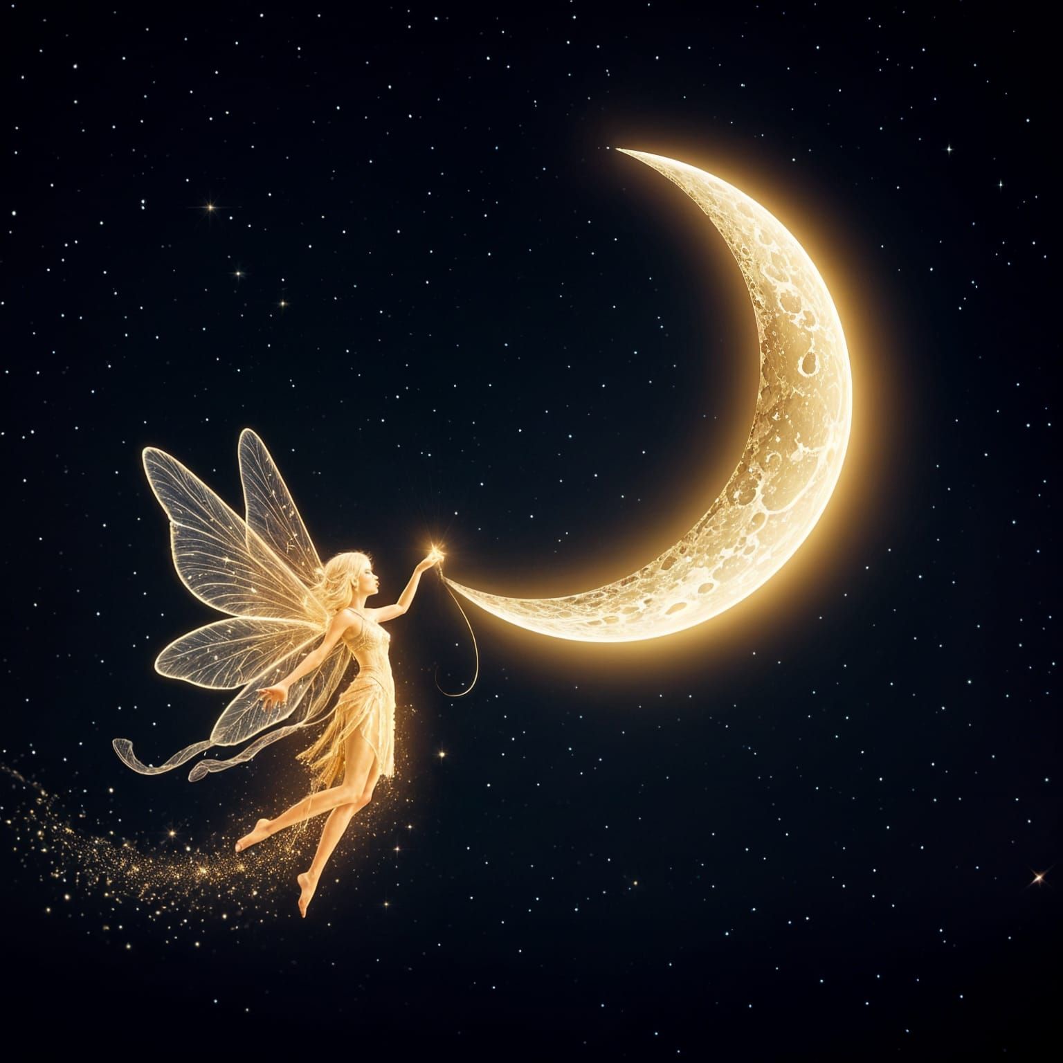 Little moon fairy  by @Lilsilverfish