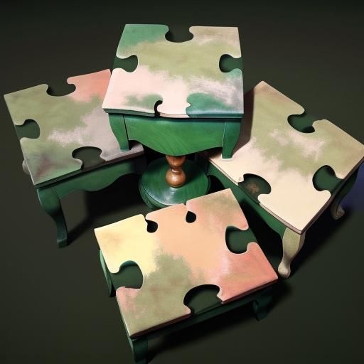 Jigsaw-puzzle Piece Inspired Furniture.