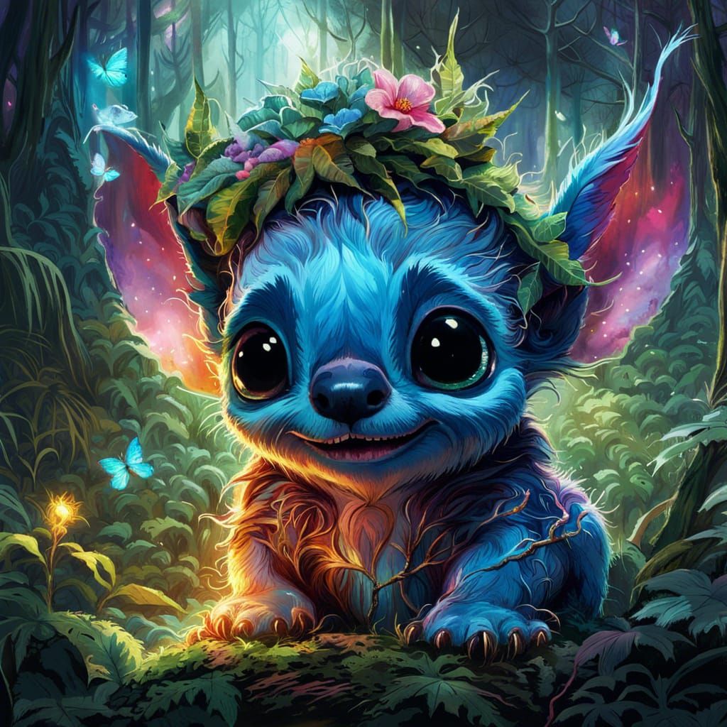 baby Stitch - AI Generated Artwork - NightCafe Creator