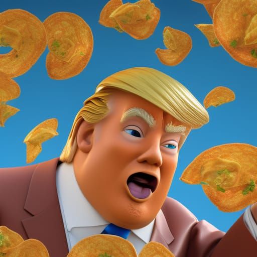 Donald Trump, With Meat Potato Chips