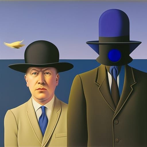 Selfie with Abrakadabra cowbird 
By Rene Magritte and Robert...