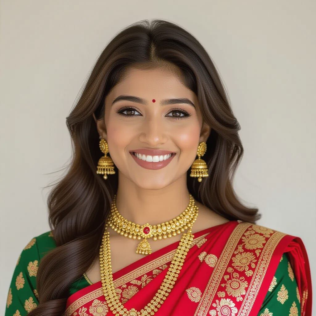 Children Playing in Mango Grove, Art Nouveau Style