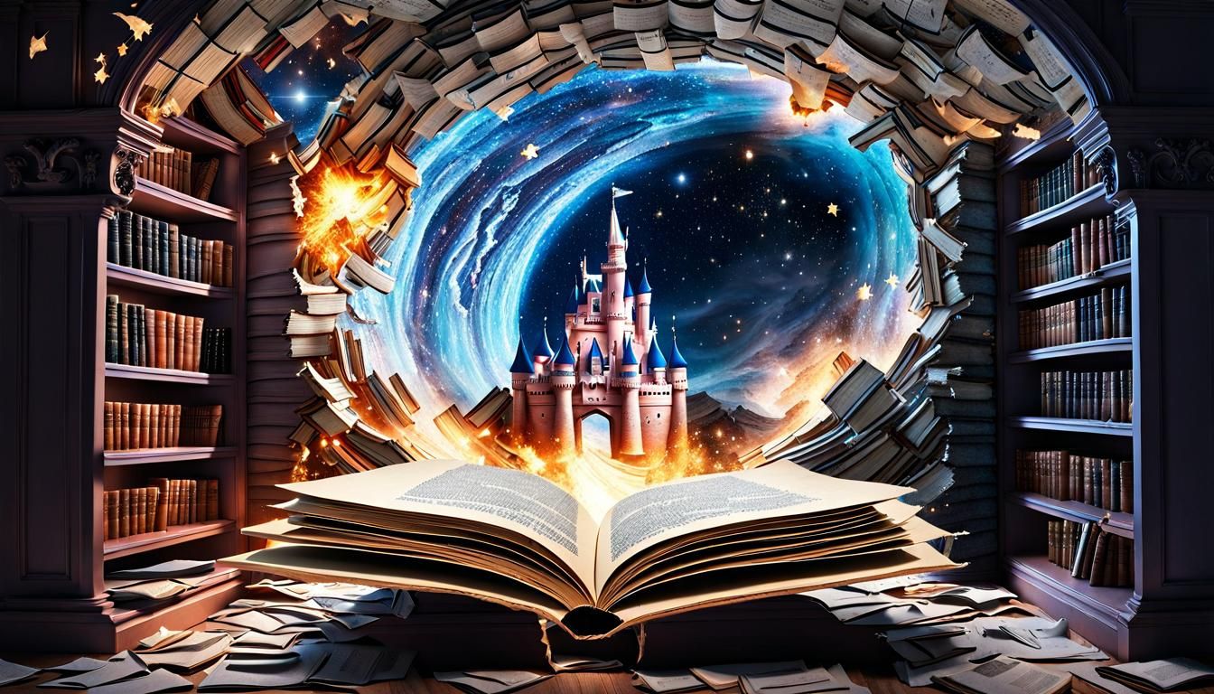 Book portal to the story world   by @MacMikkola