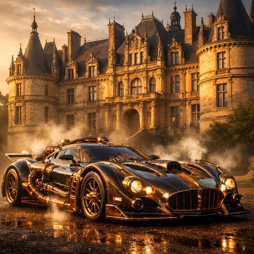 Steamy supercar  by @BM