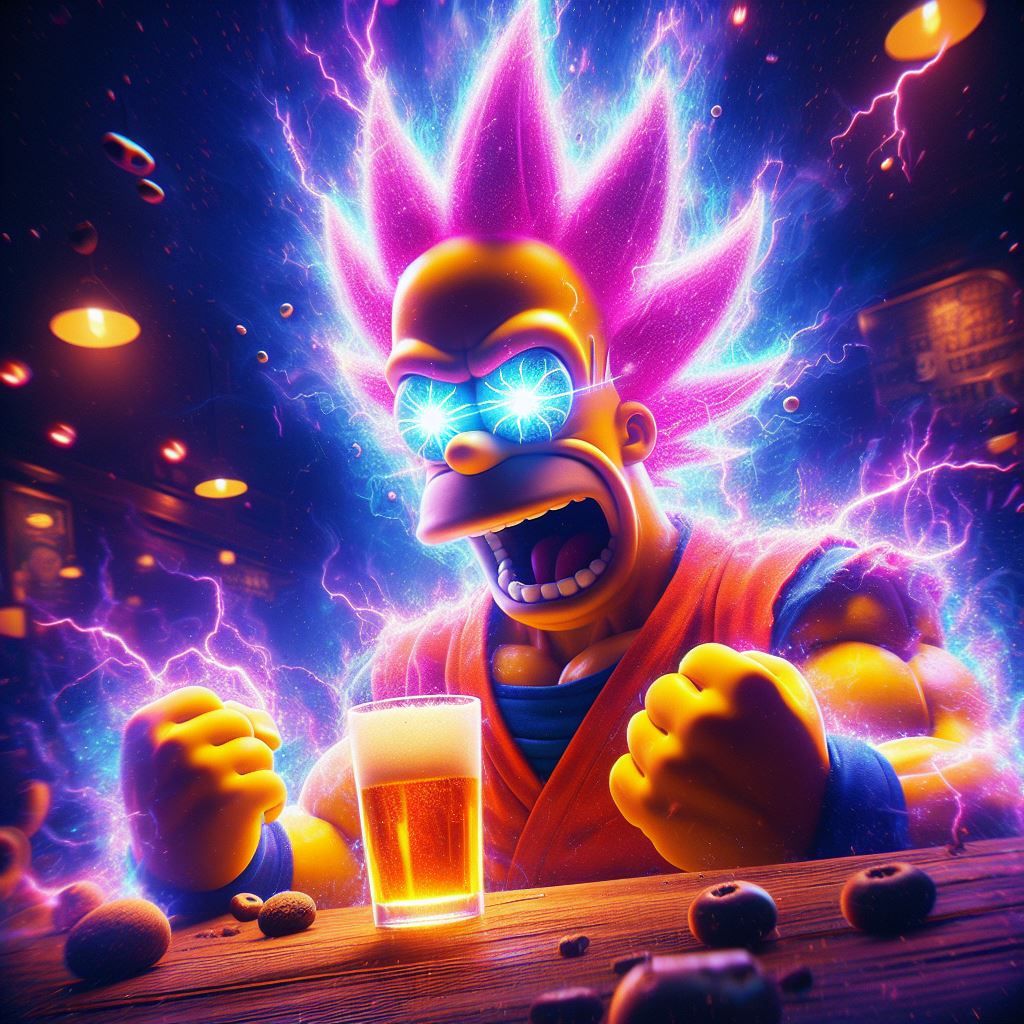 Super Saiyan Rosé Homer