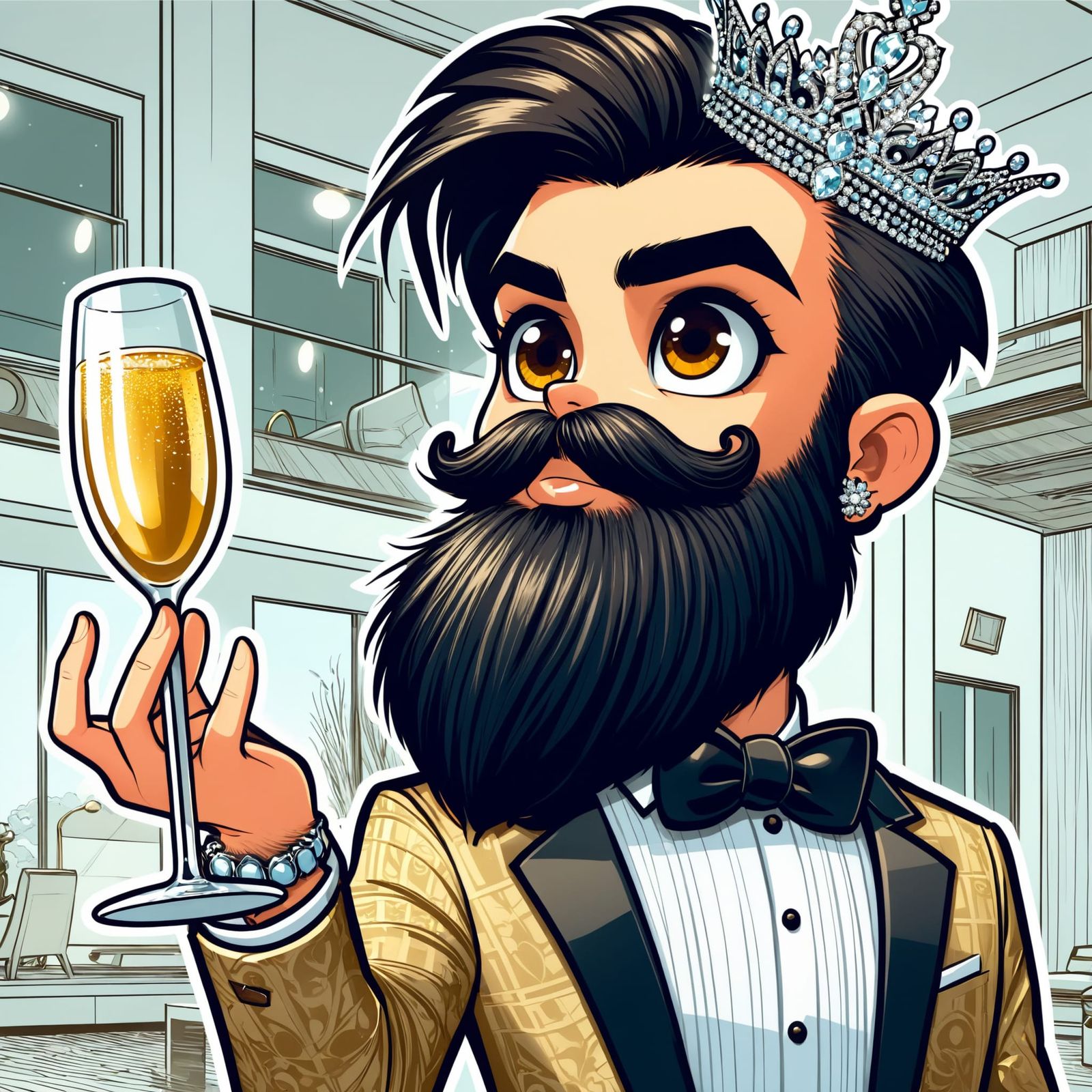 The ultimate glamorous self-portrait