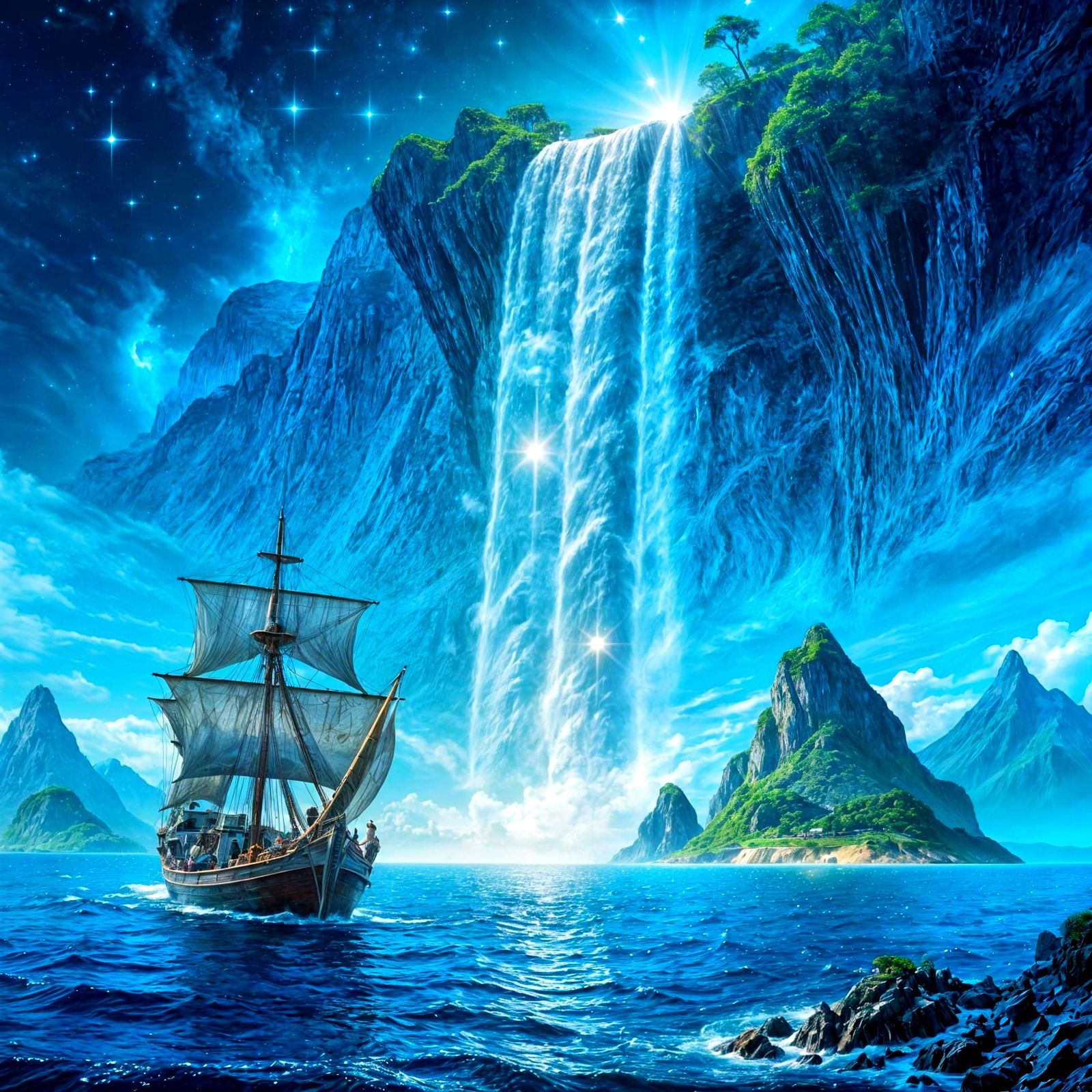 Waterfall   by @Morning Dawn