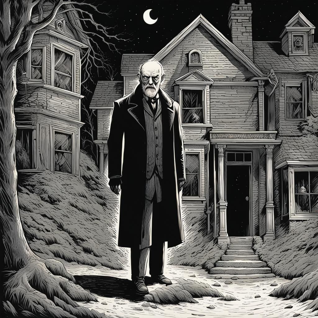 The unwelcome guest by Edward Gorey