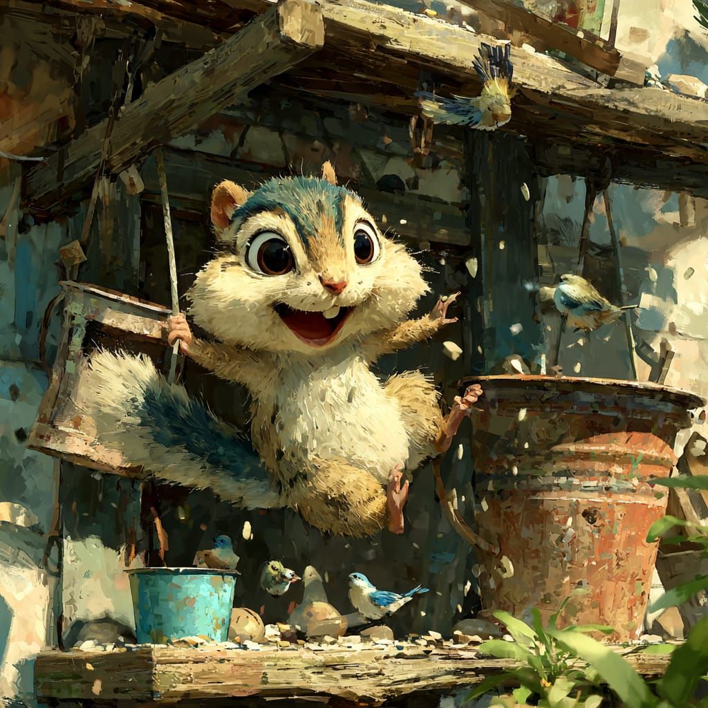 They saw me hanging on the bird feeder (wasn't me)