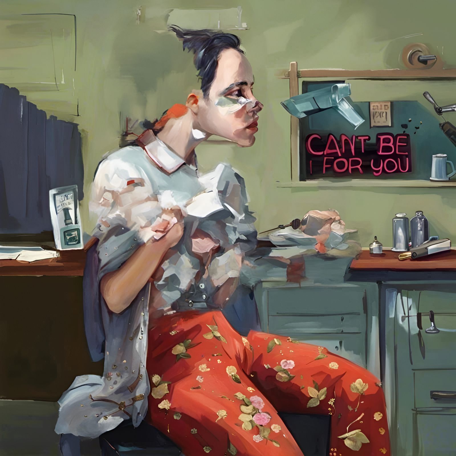 Can't Be For You - Surrealist portrait