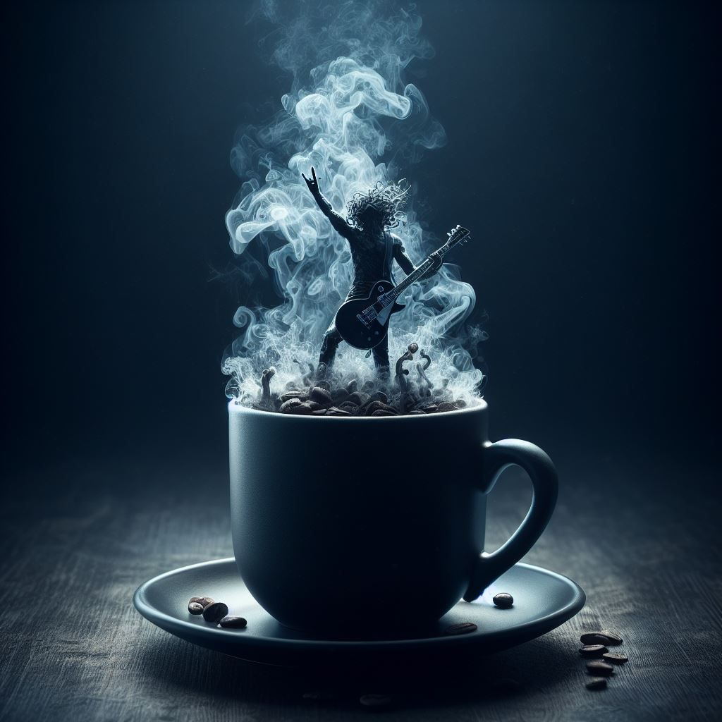 I like my coffee black just like my metal