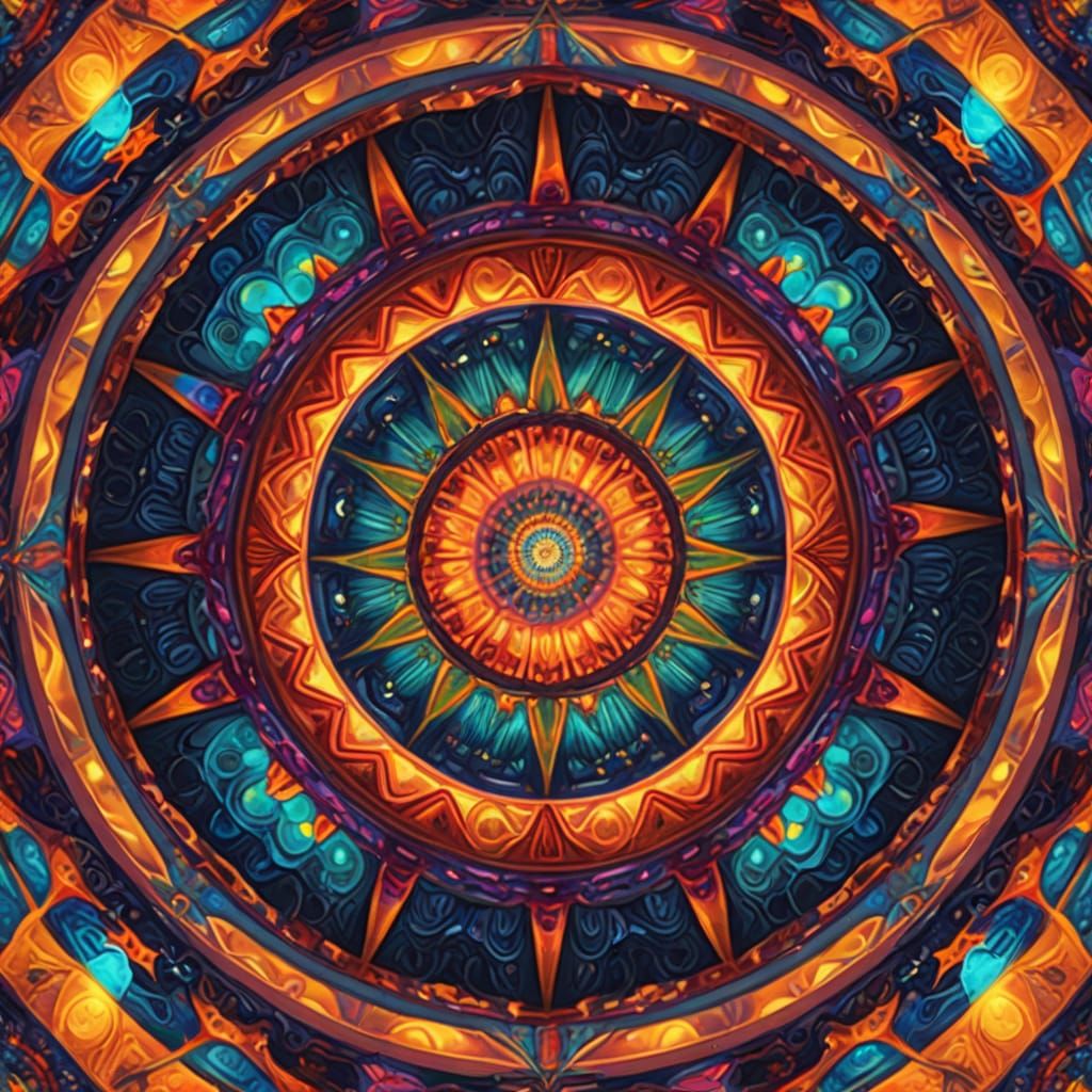 Looking through a Kaleidoscope.  by @Suz