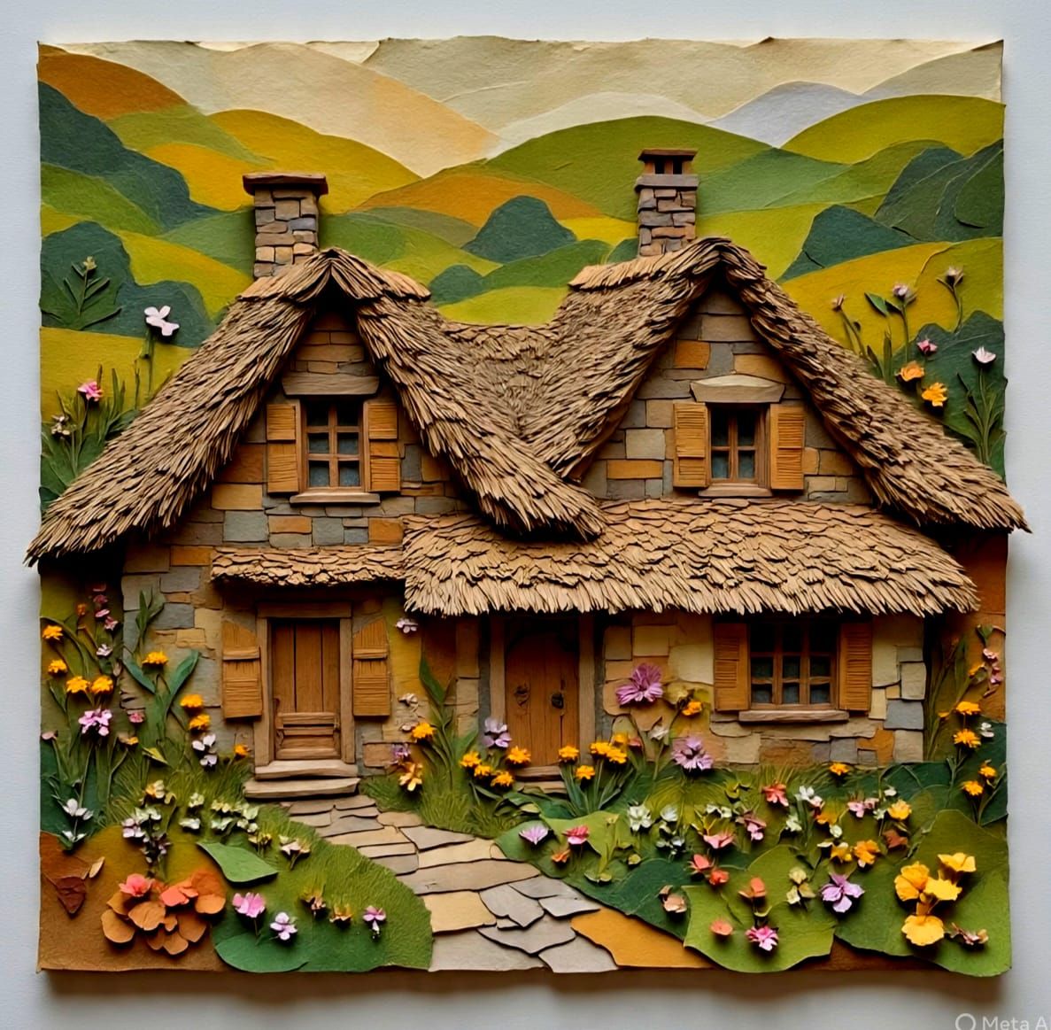 Decoupage Cottage #1