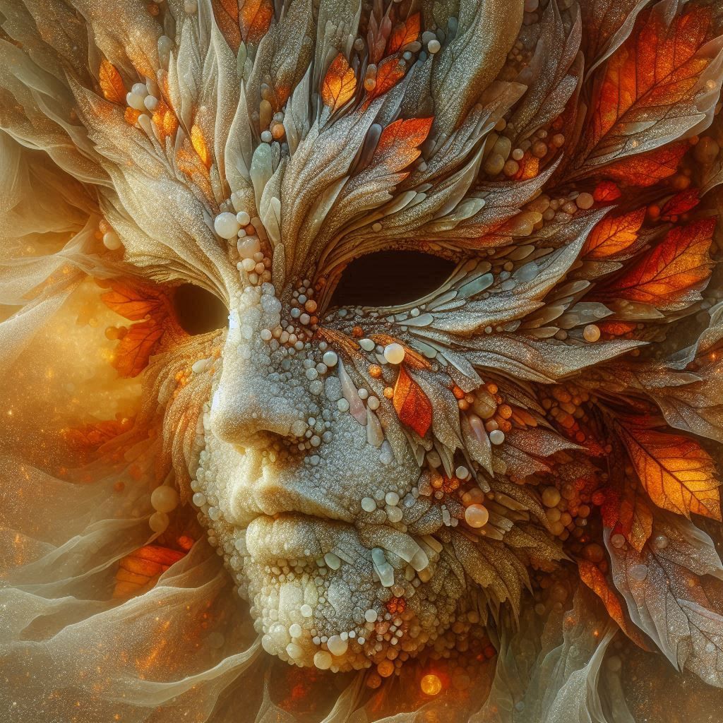 Angel Mask with Inclusions