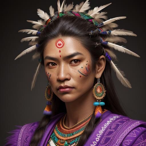 WARAO
 sister in native dress