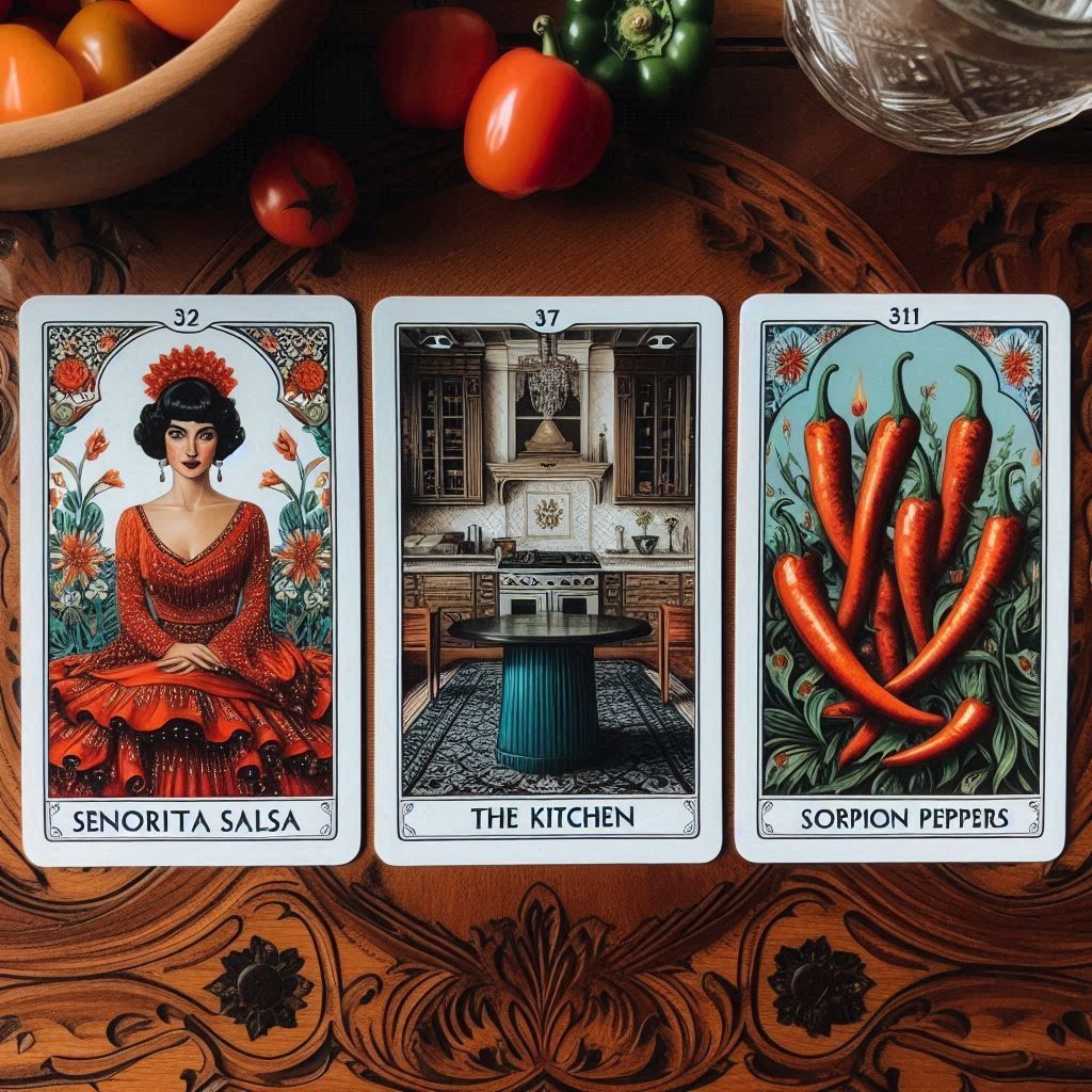 It was Senorita Salsa, in the Kitchen, with Scorpion Peppers