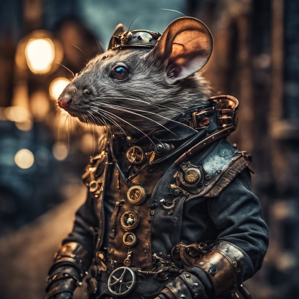 Steampunk Rat - AI Generated Artwork - NightCafe Creator