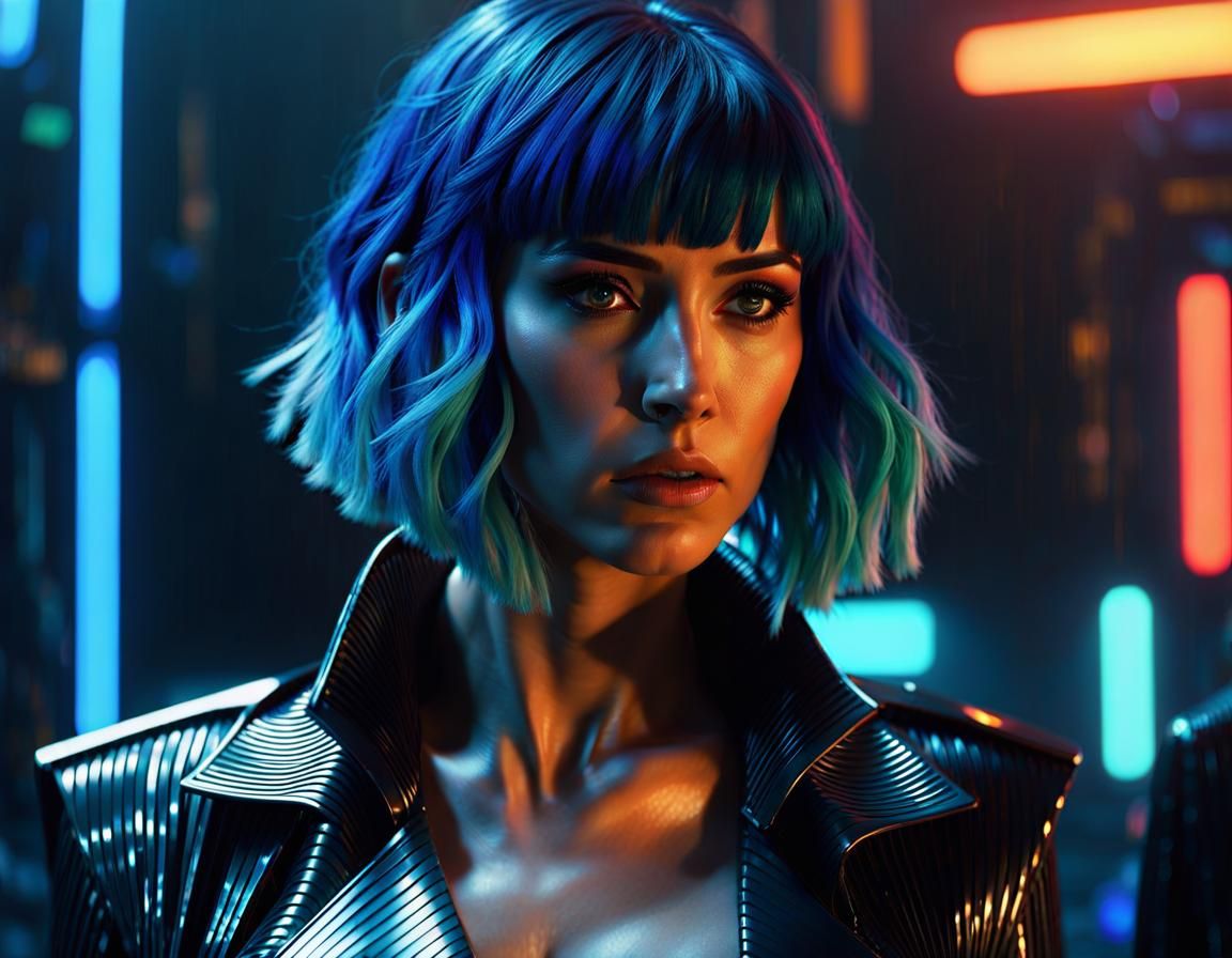 Holographic girlfriend from Blade Runner 2049 AI Generated Artwork