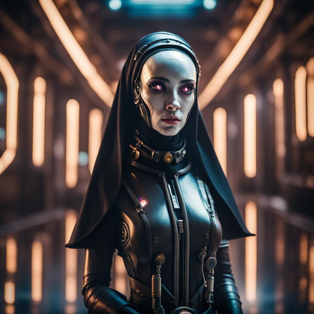 Cyborg Clergy Series: Nuns - AI Generated Artwork - NightCafe Creator