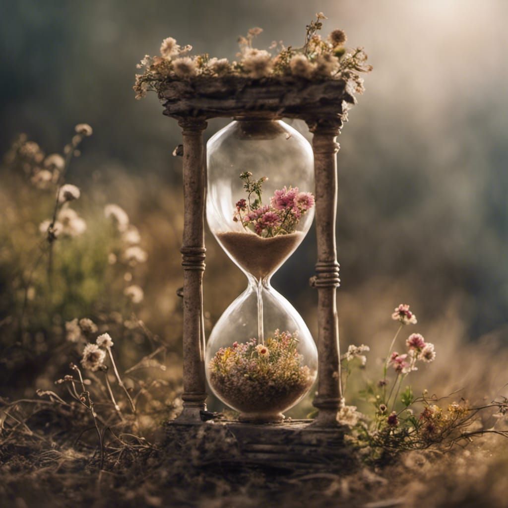 Sands of Time in Glowing Hourglass Vertical Mobile Wallpaper AI Generated  30314226 Stock Photo at Vecteezy