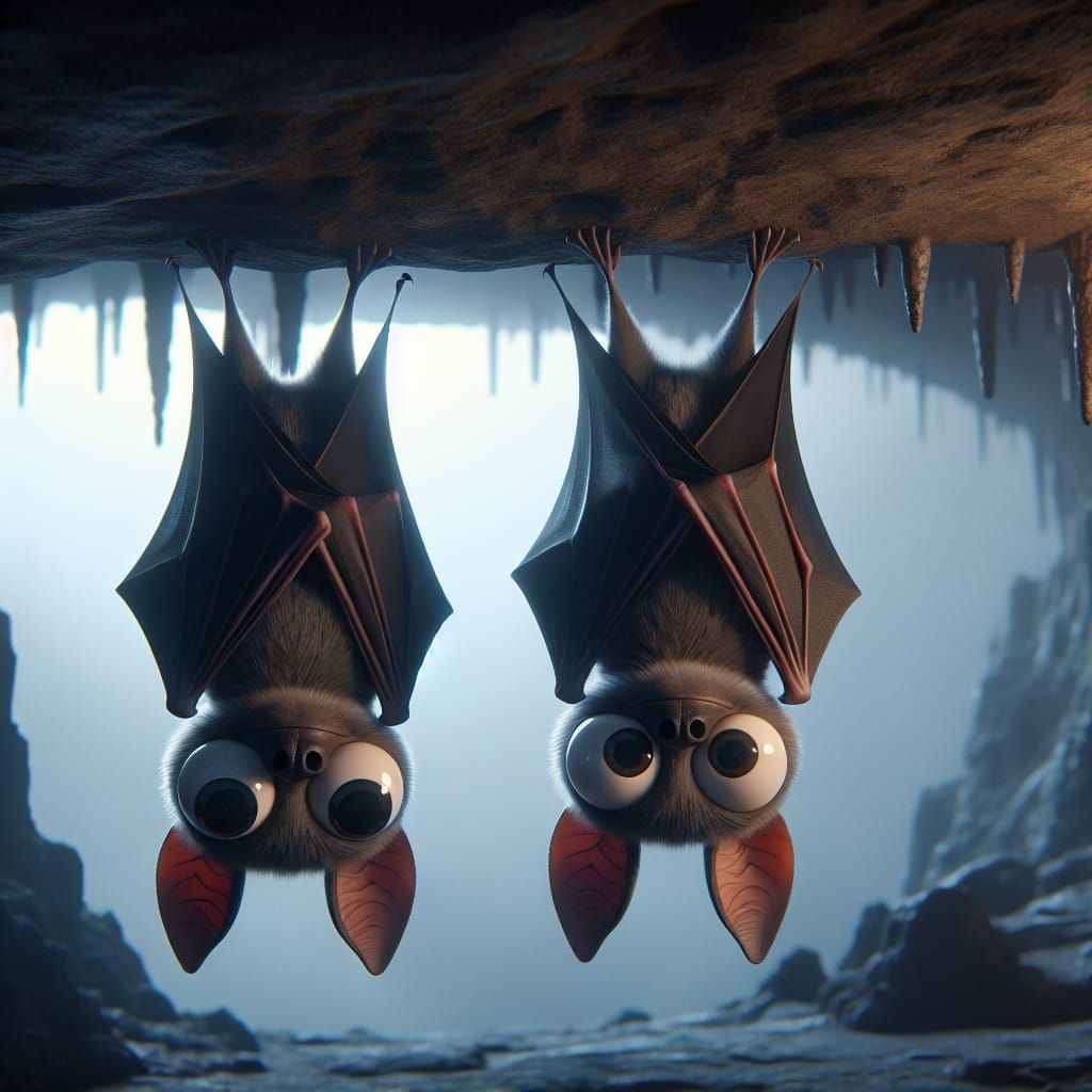 Googly Eyed Bats  by @Colin Davis