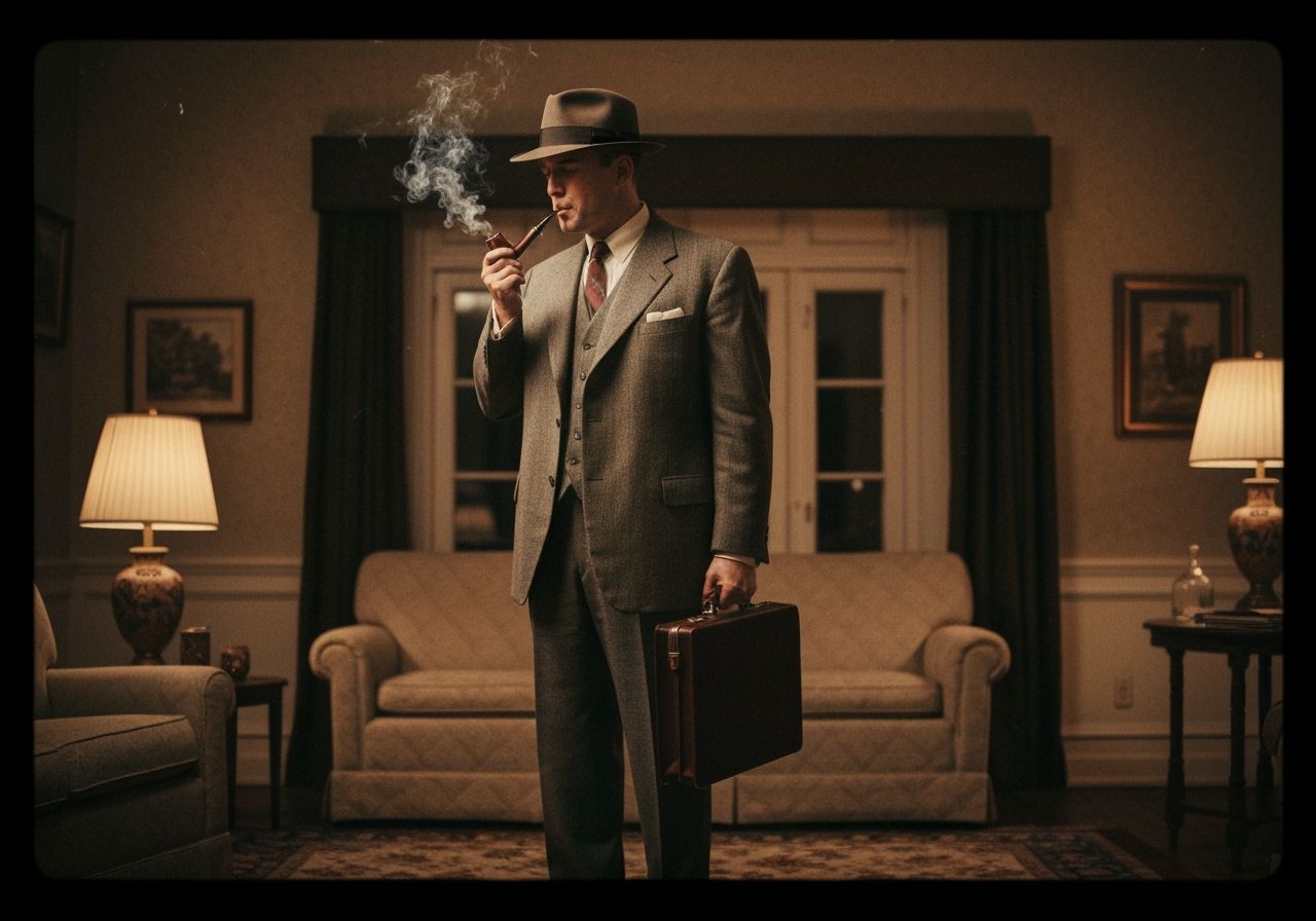 a 1950's businessman   by @AI Curious