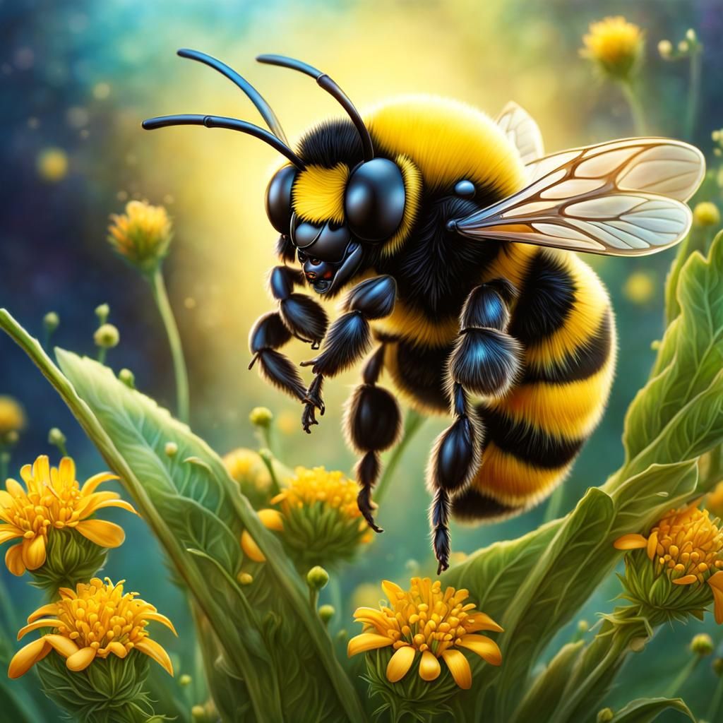 Gathering pollen