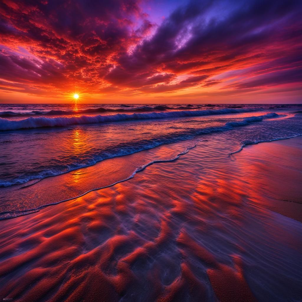 Vibrant Sunset  by @Soynuts
