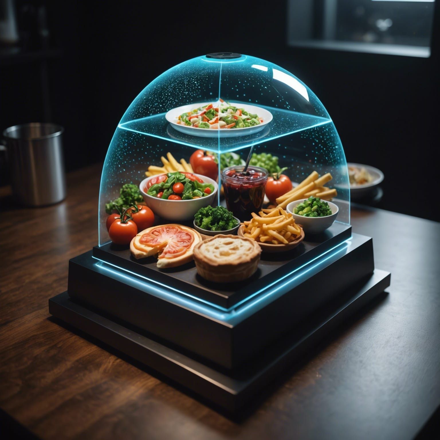 Hologram food