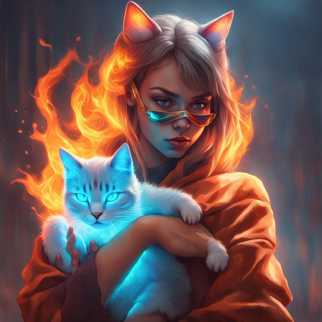 The Fire Lady and the Ice Cat