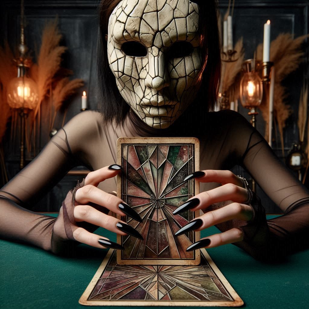 Insanity inStained Tarot Card Glass