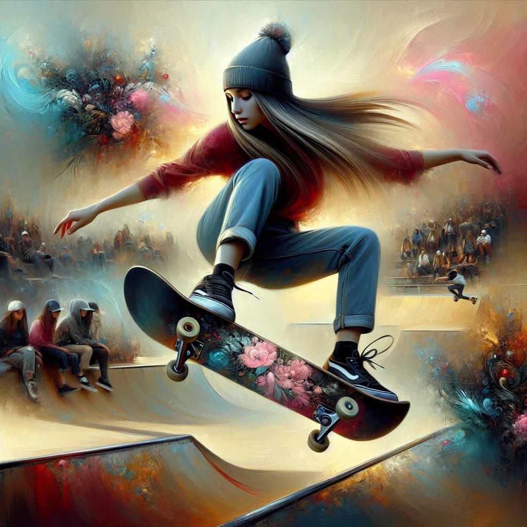 A Dreamy Skateboarding Sesh :)  by @JessTD