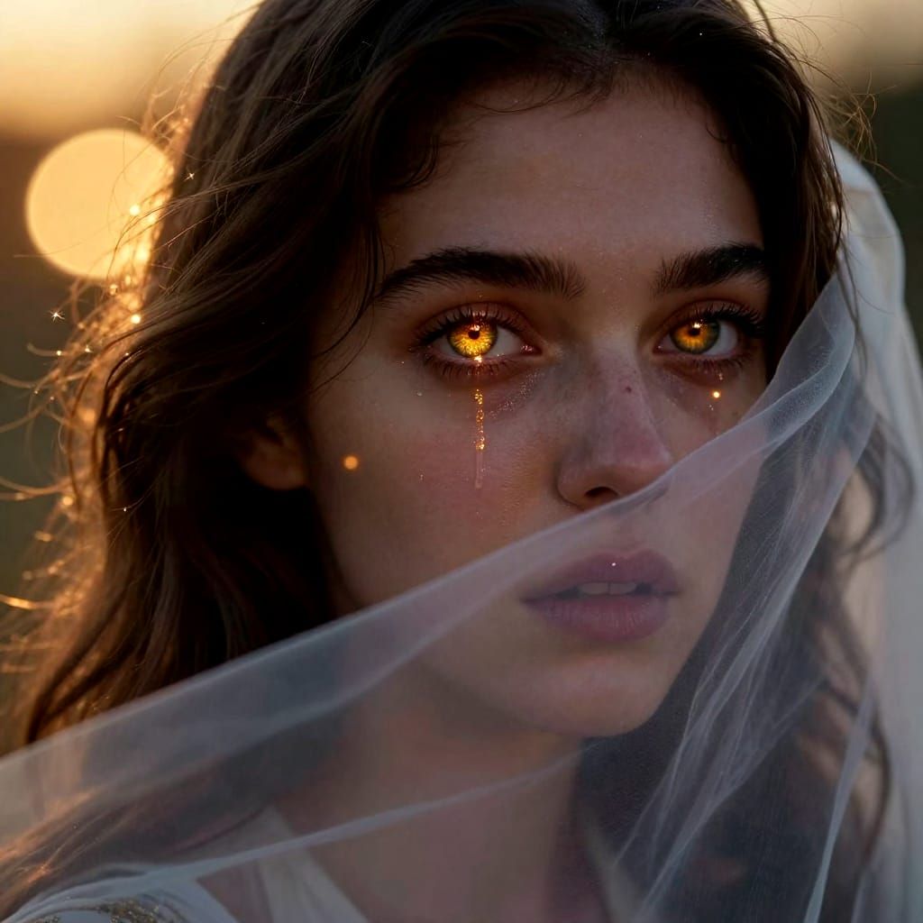 Gently draws the fire from my eyes