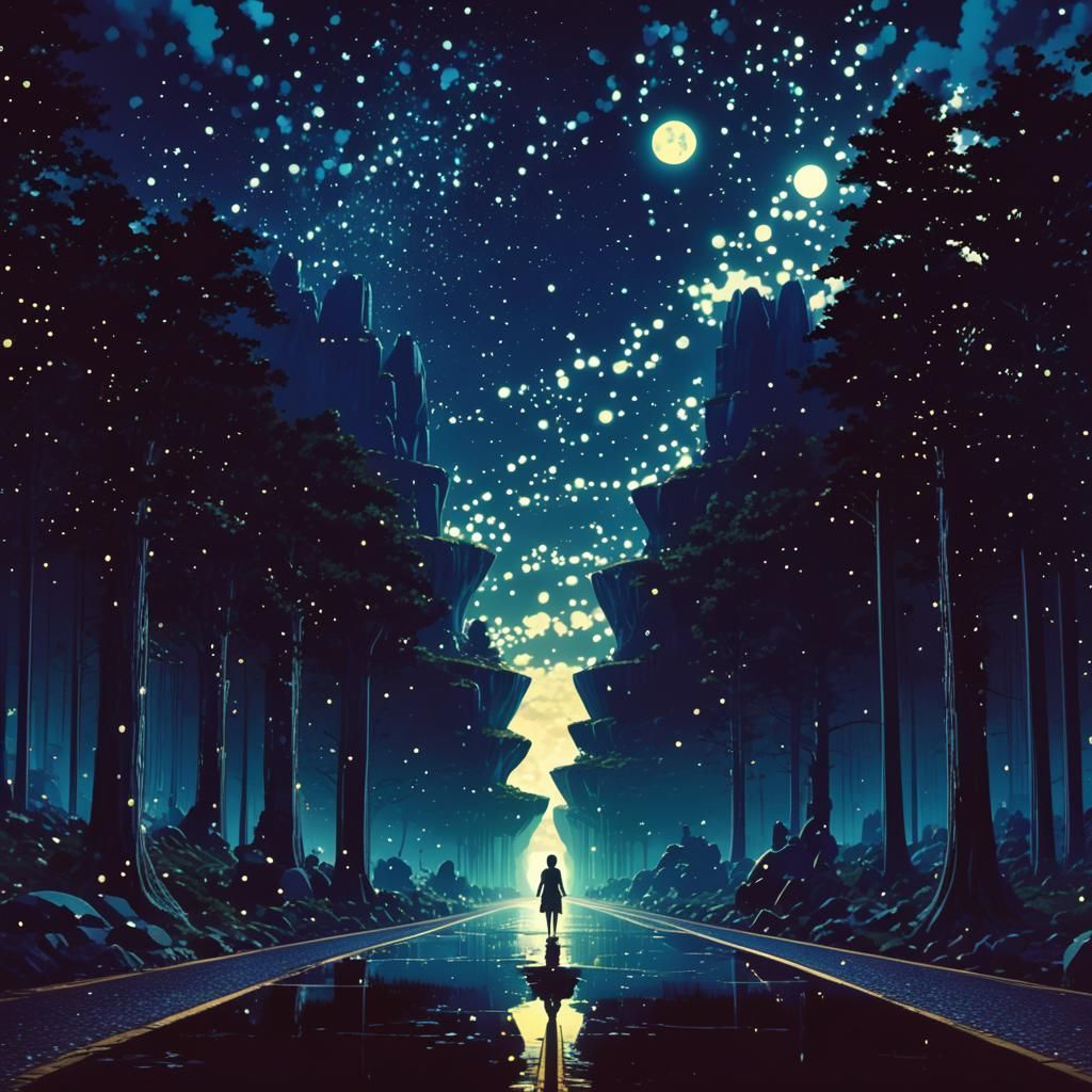 The Road of Night Forest (AAMXLAnimeMix)