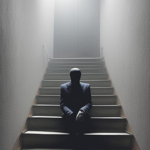 I Met A Man Upon The Stair Yesterday, upon the stair, I met a man who wasn't there, He wasn't