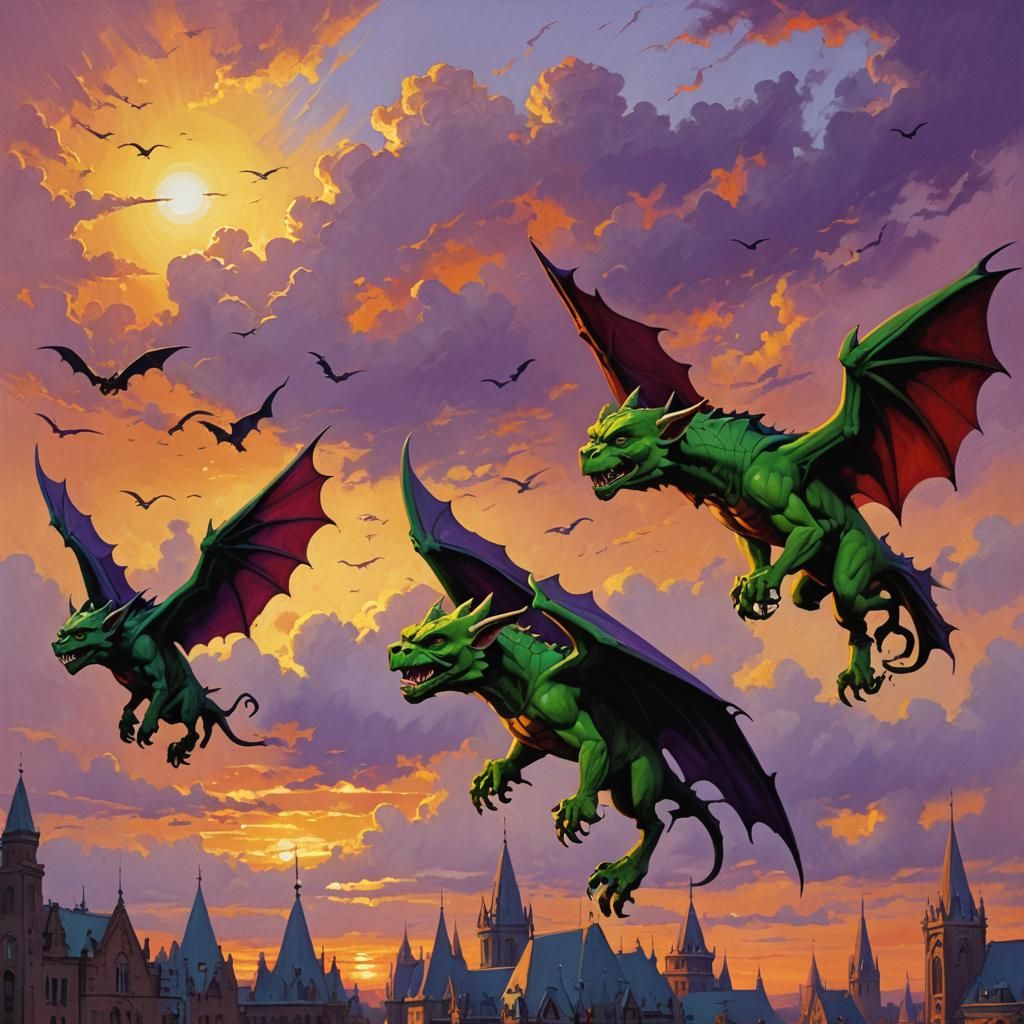 Green Gargoyles