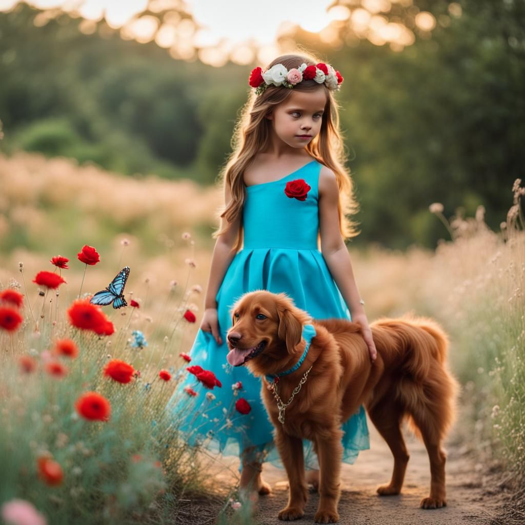 uma princesa com vestido médio até os joelhos vermelho com a...