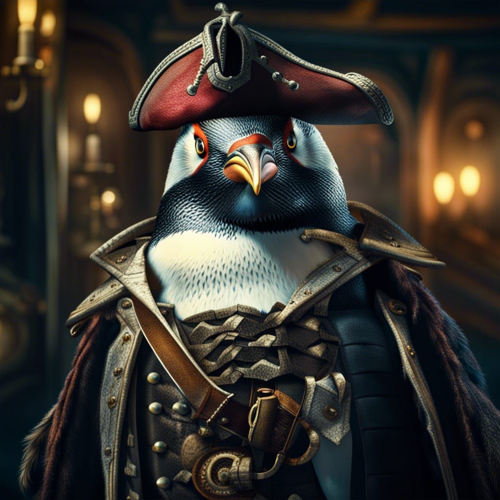 Captain Adelie  by @RockinghamArtStudio