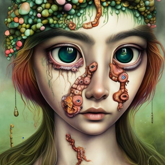 Fungi Girl 6260 - AI Generated Artwork - NightCafe Creator