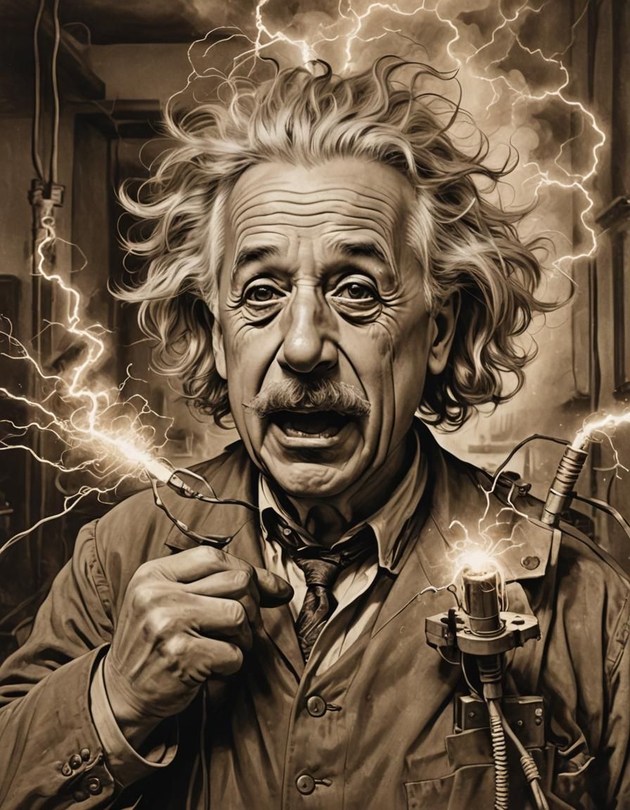 Uh oh, Mr Einstein   by @StudioLalaArt
