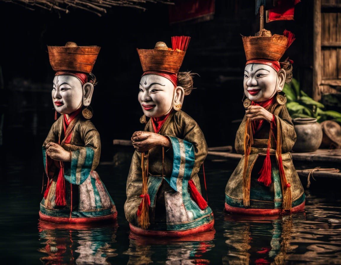 Vietnamese Water Puppets AI Generated Artwork NightCafe Creator