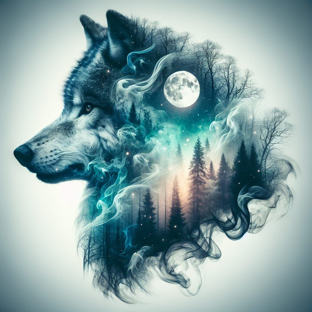 A Wolf's Ethereal Form  by @KnifingPanda