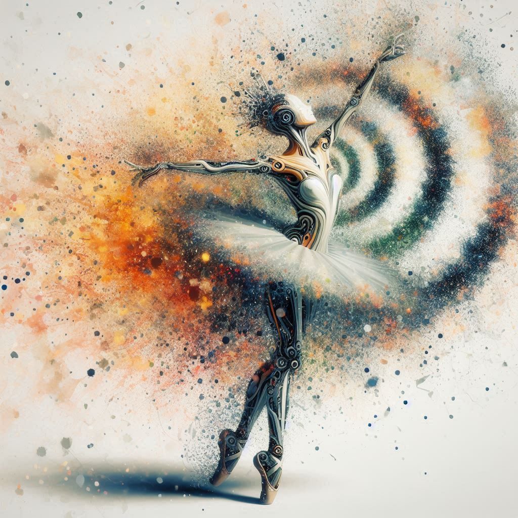 double exposure beautiful fantasy DALL-E 3 portrait landscape..